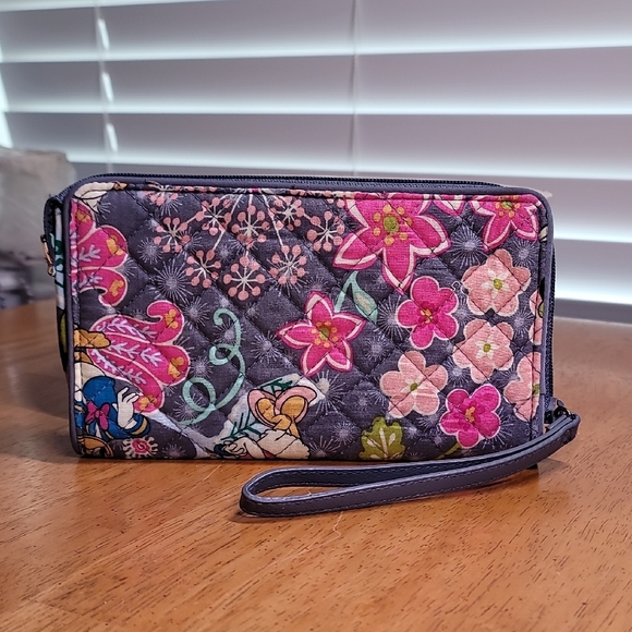 Vera Bradley Floral Disney Wristlet Wallet - Picture 2 of 3